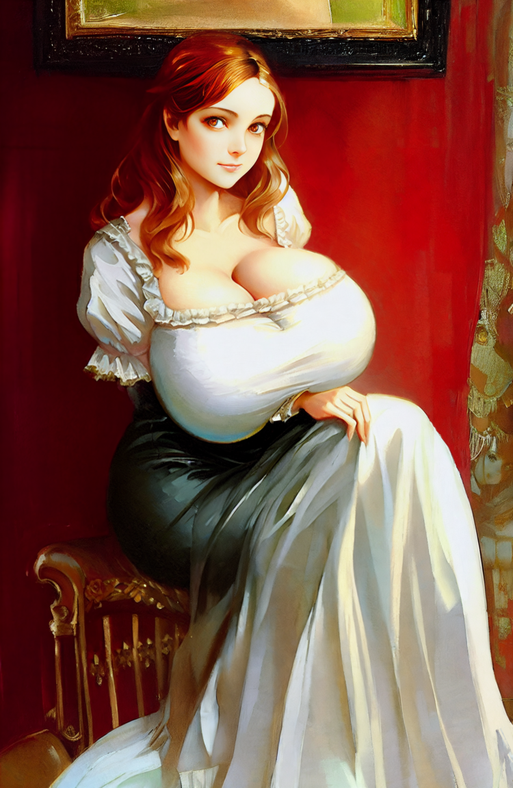 Busty victorian lady 
